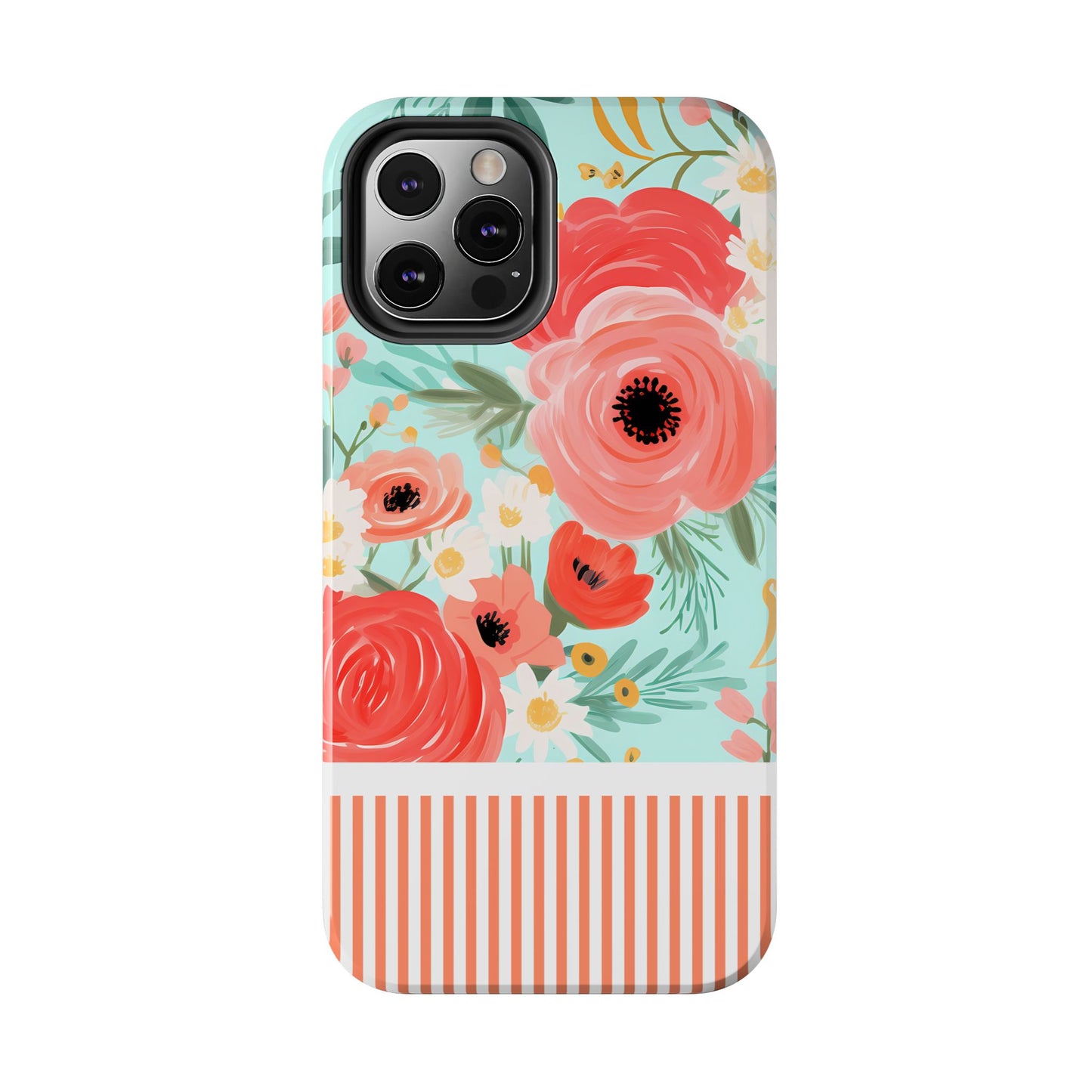 Coral FloralTough Phone Case