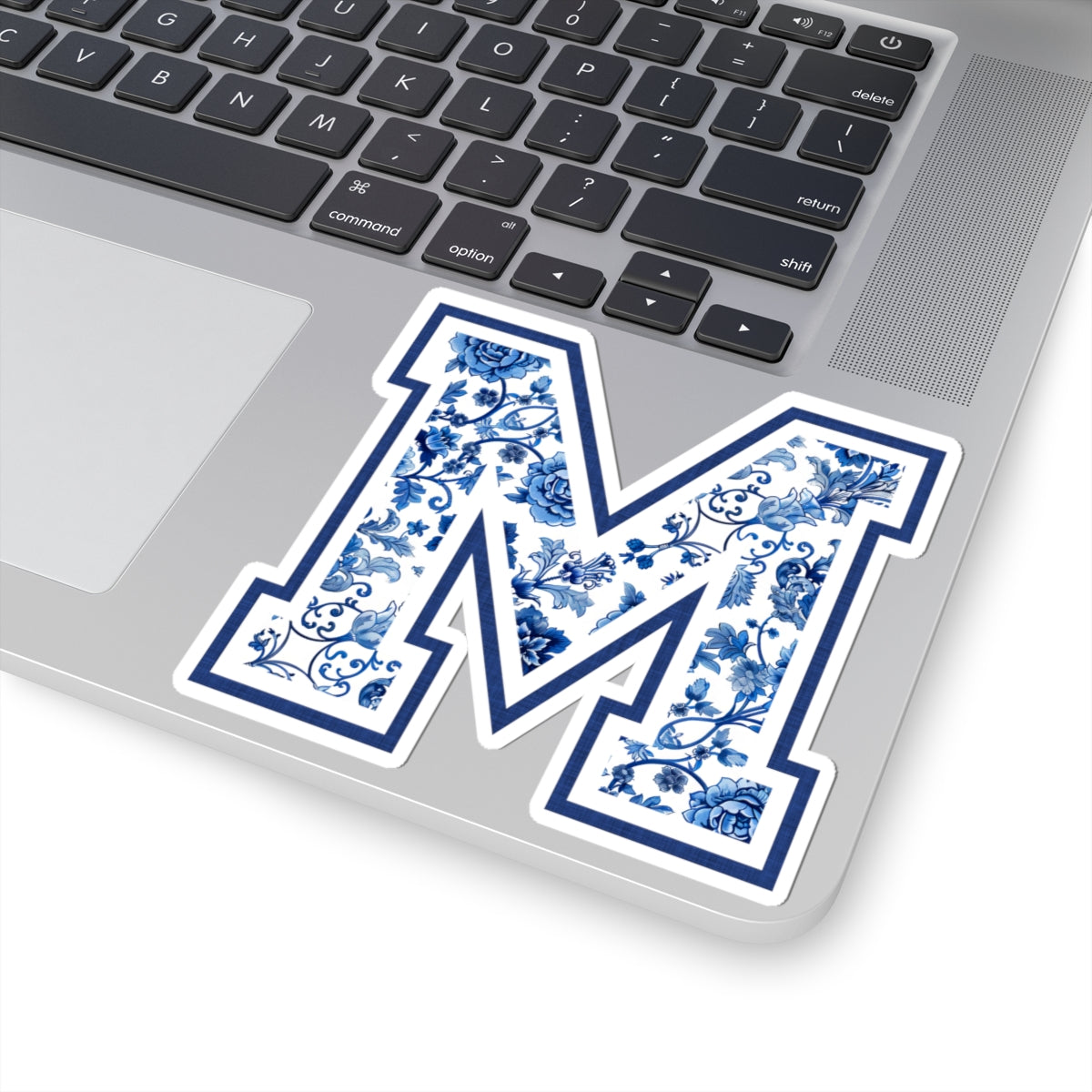 Chinoiserie Letter M Kiss Cut Sticker