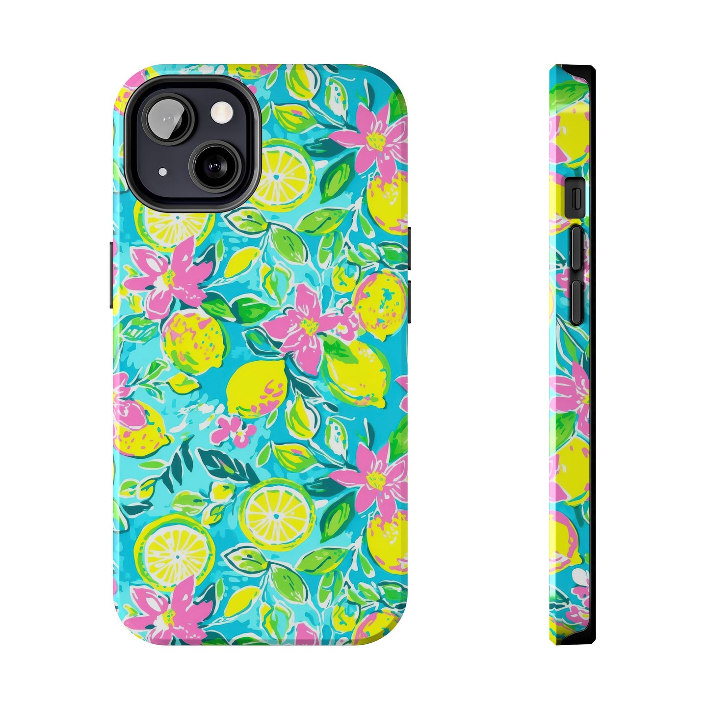 Lemon Floral Tough Phone Case