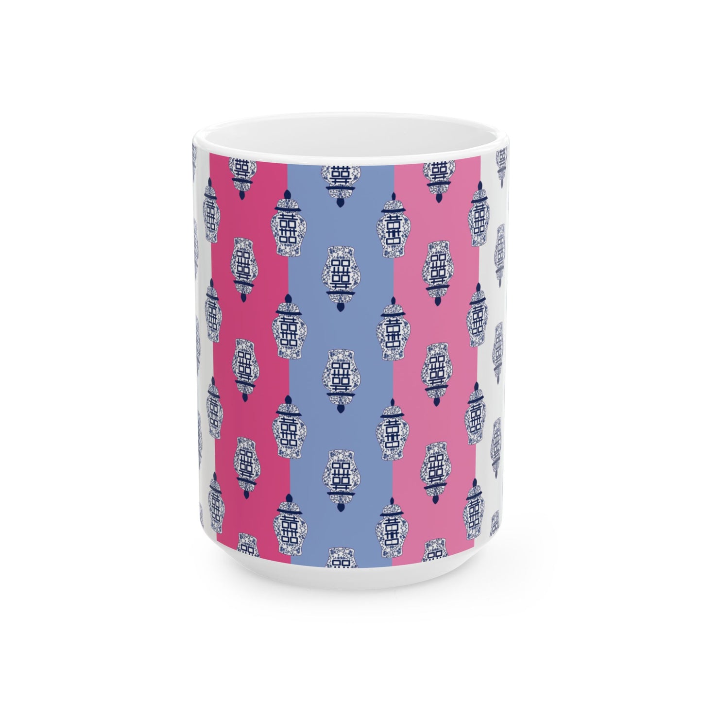 Ginger Jar Stripes Ceramic Mug