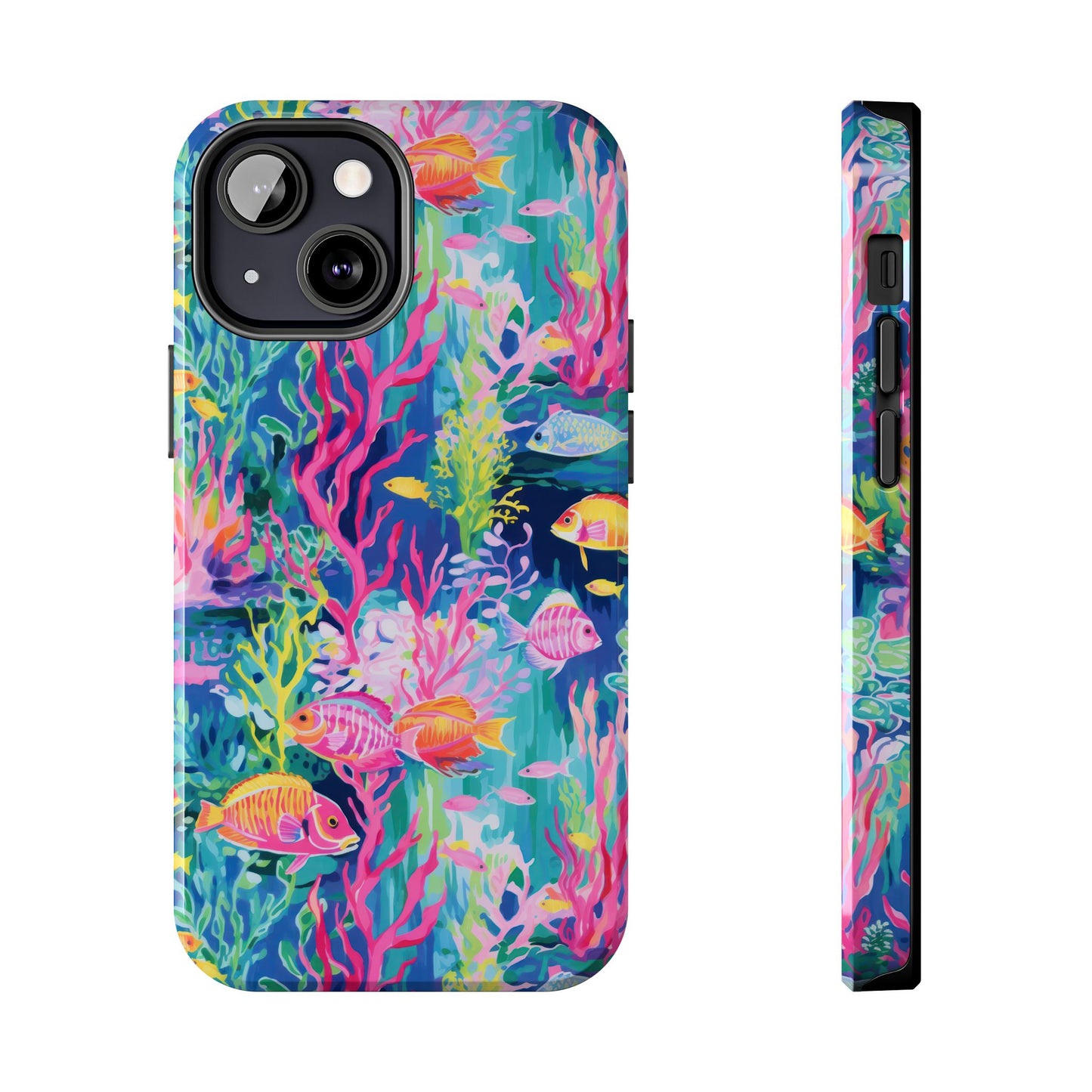 Watercolor Fish Tough Phone Case