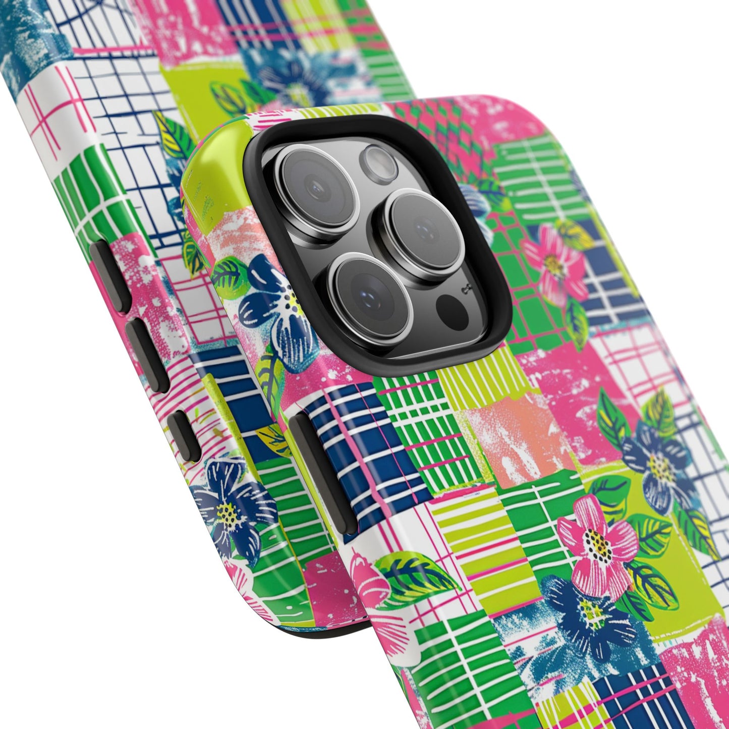Tropical Madras Tough Phone Case