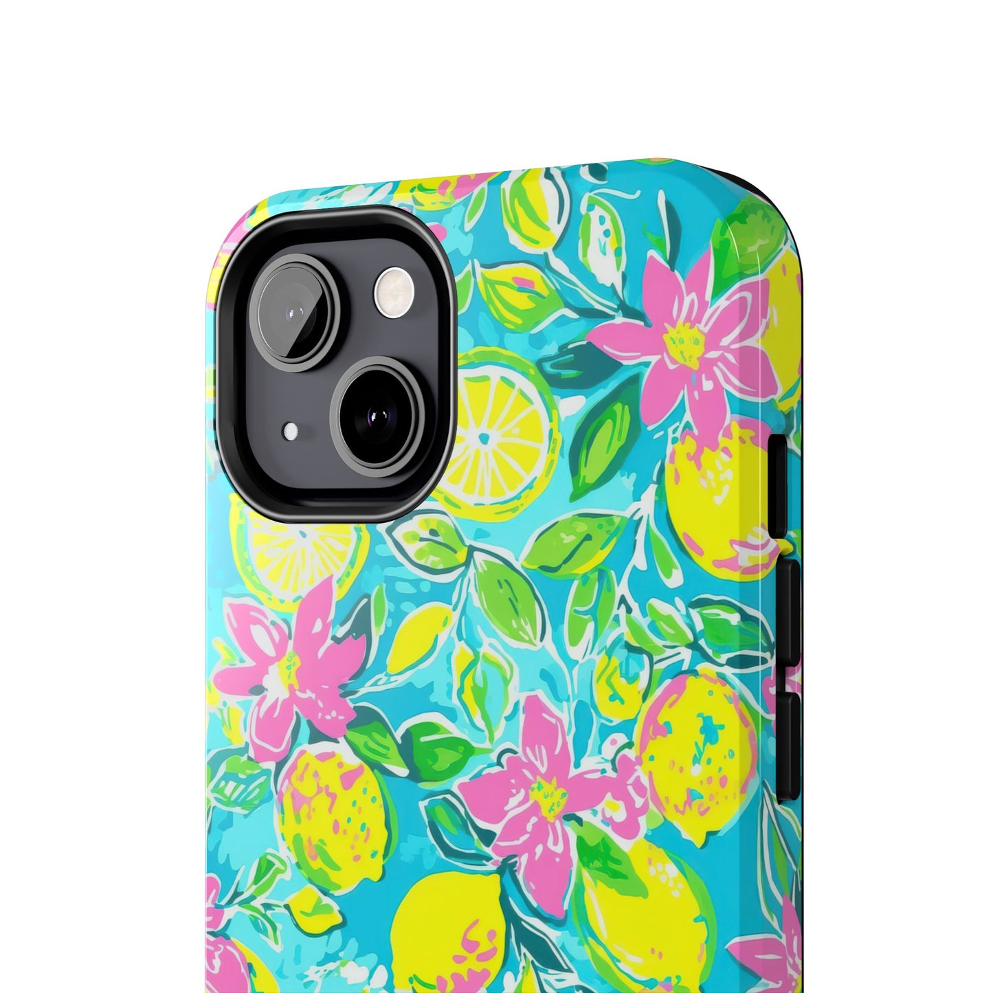 Lemon Floral Tough Phone Case