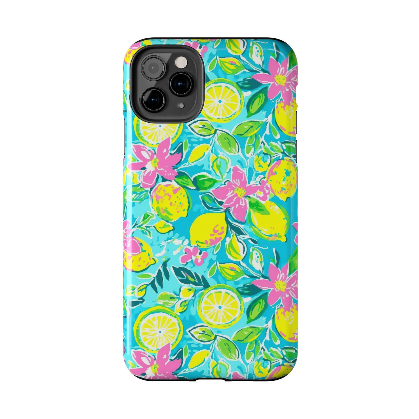 Lemon Floral Tough Phone Case