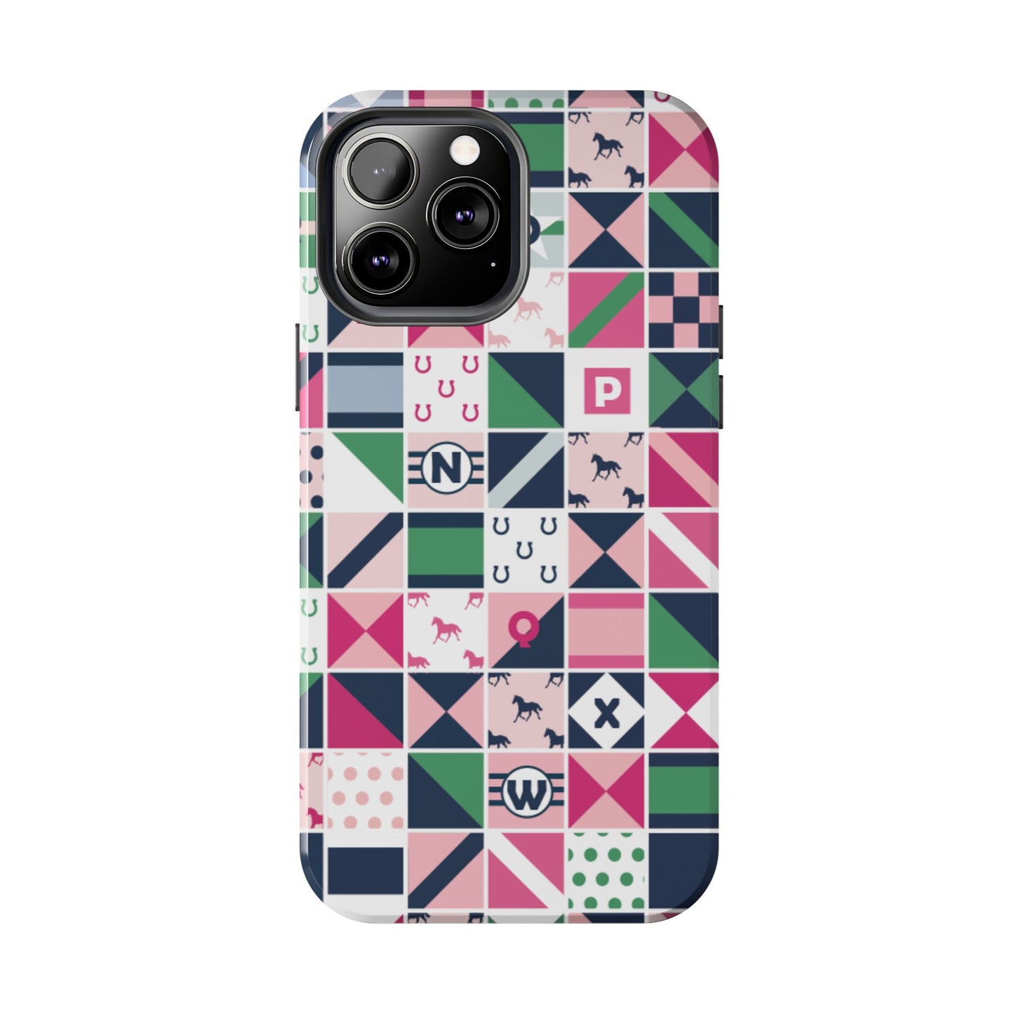 Equestrian Patchwork Tough Phone Case