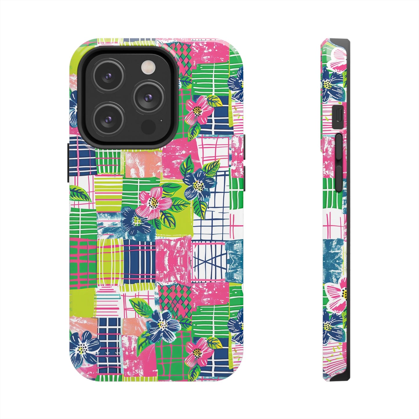 Tropical Madras Tough Phone Case