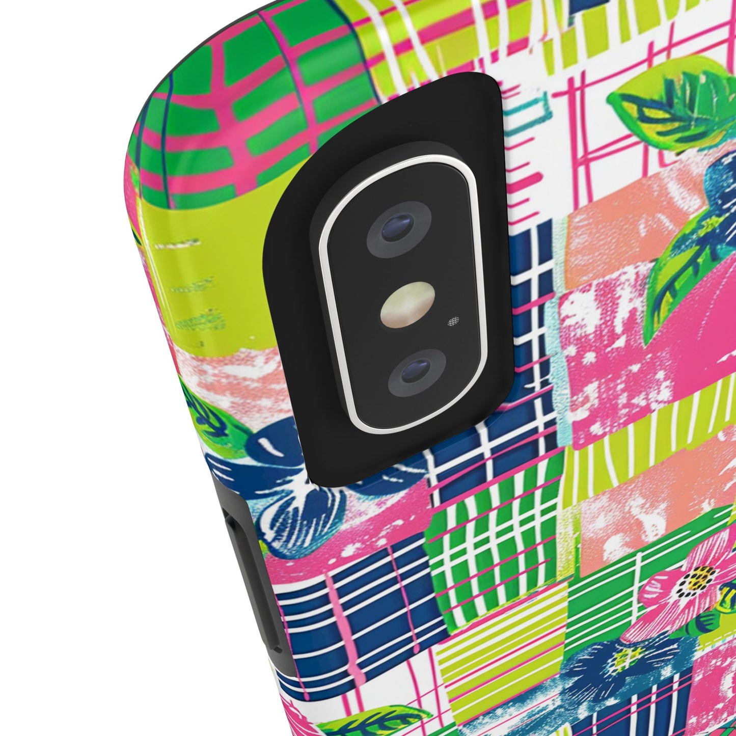 Tropical Madras Tough Phone Case