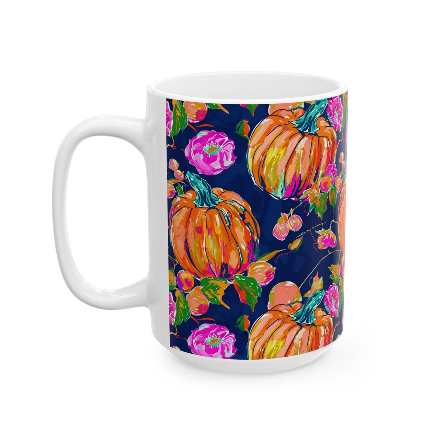 Fall Pumpkins Ceramic Mug