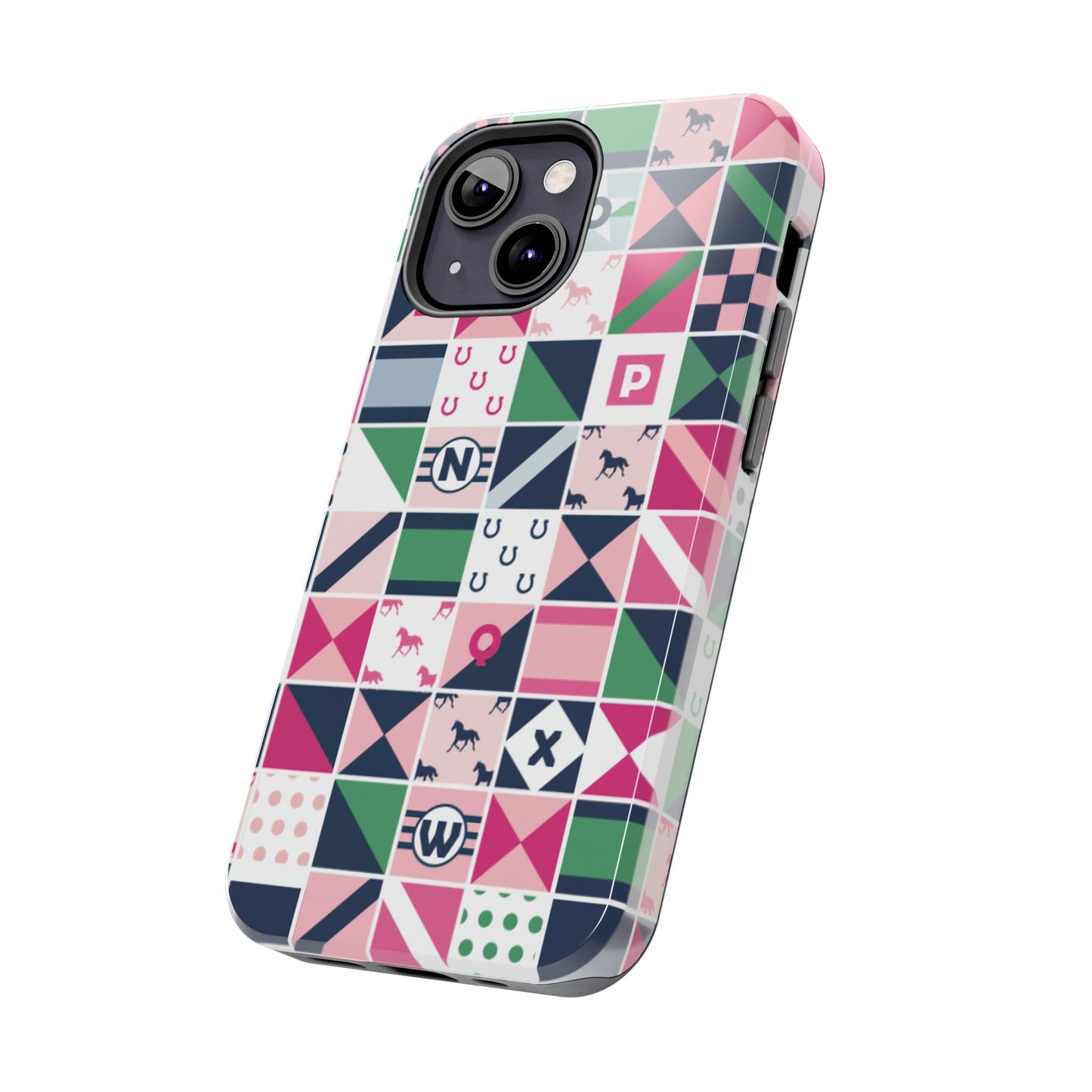 Equestrian Patchwork Tough Phone Case