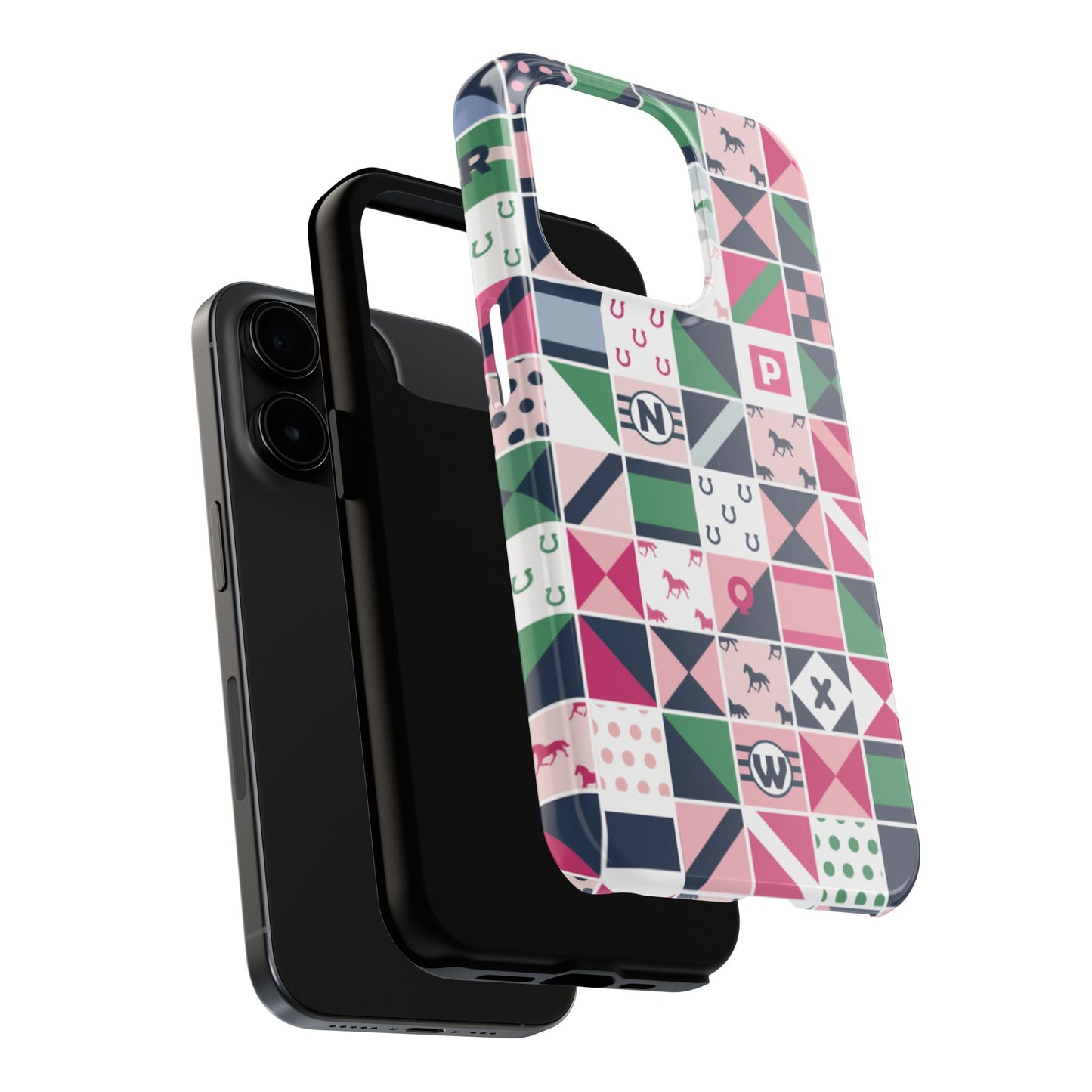 Equestrian Patchwork Tough Phone Case