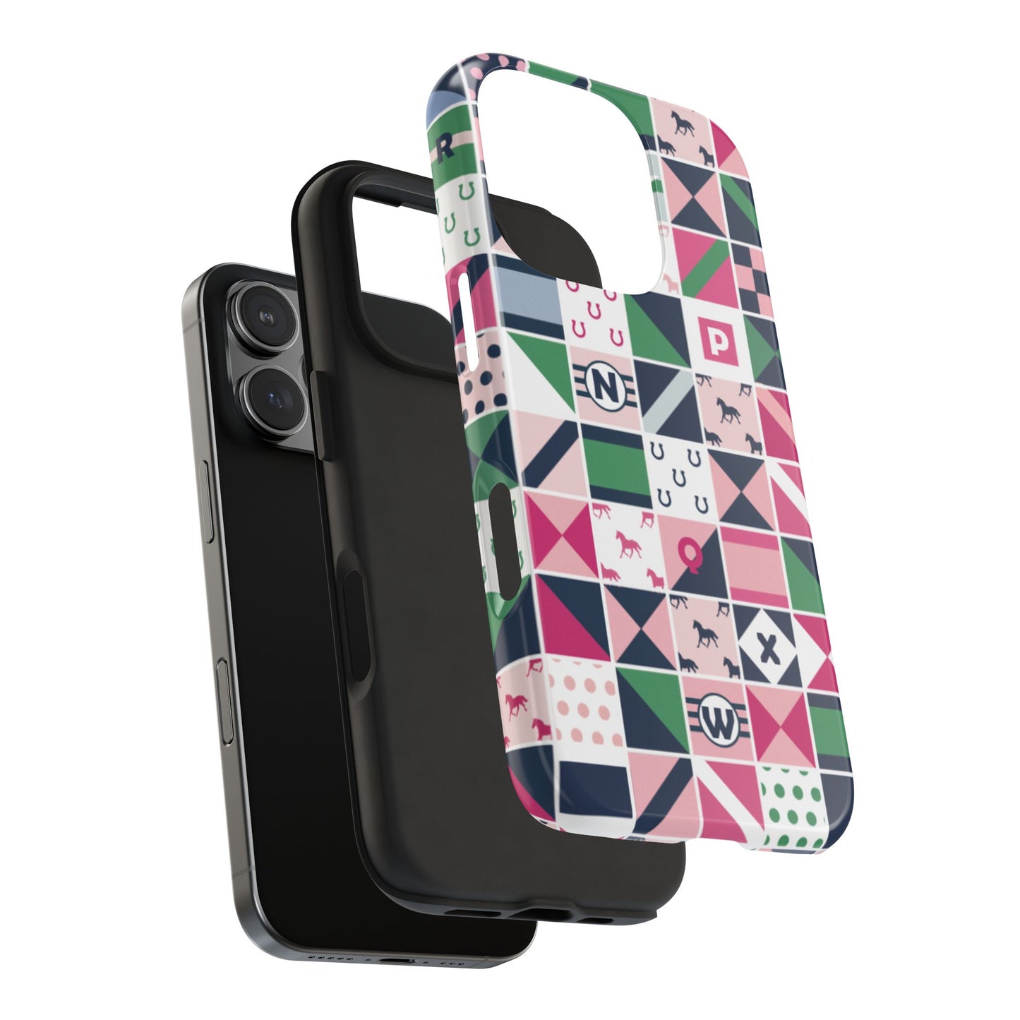 Equestrian Patchwork Tough Phone Case