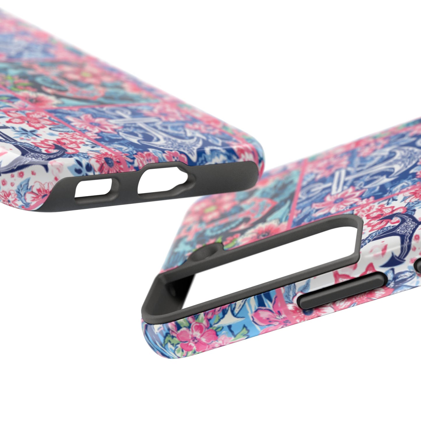 Floral Anchors Tough Phone Case