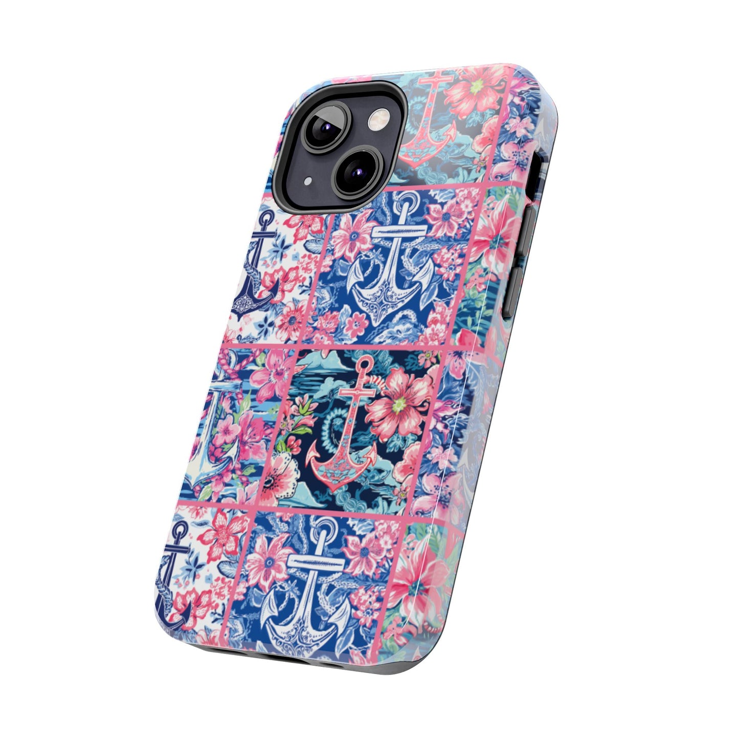 Floral Anchors Tough Phone Case