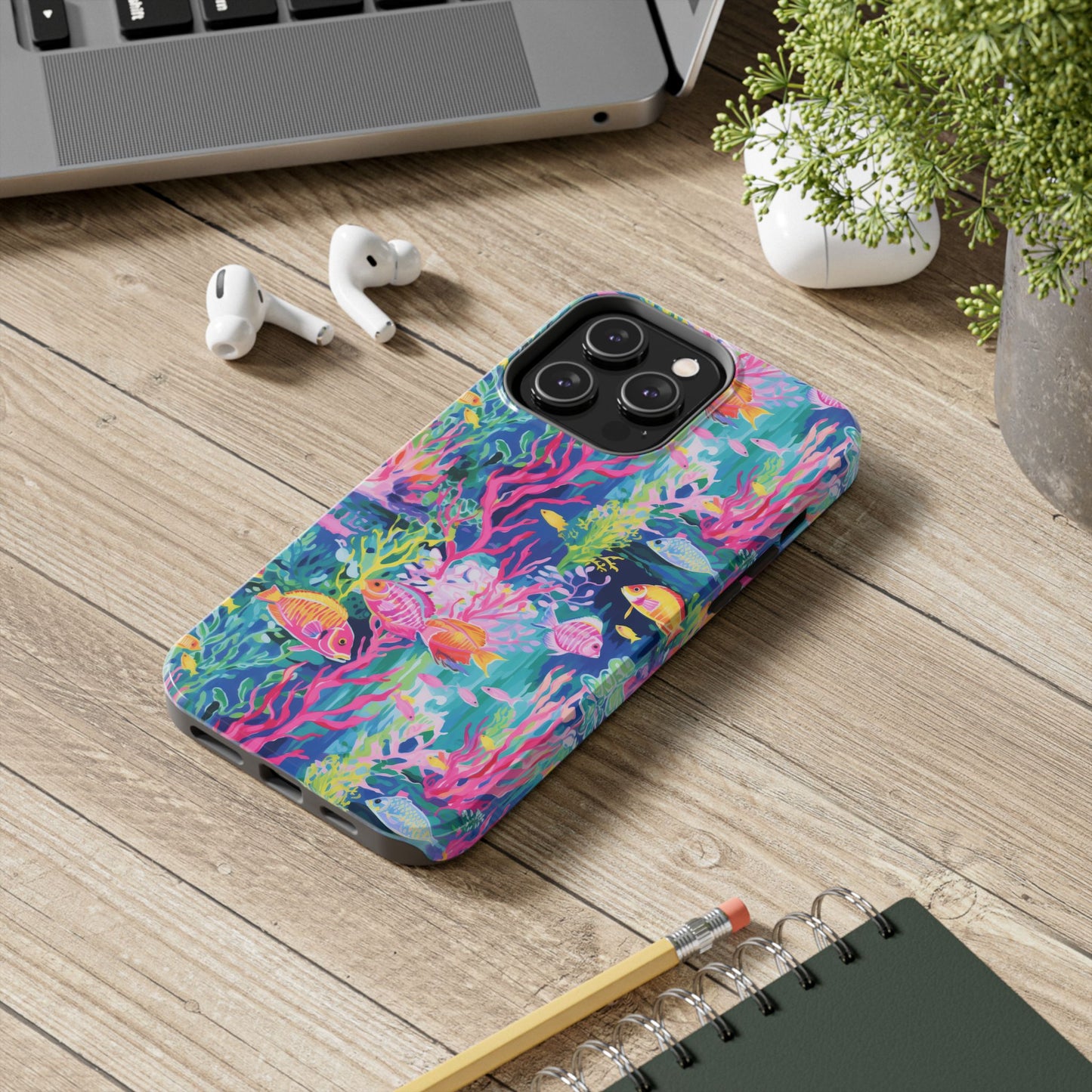 Watercolor Fish Tough Phone Case