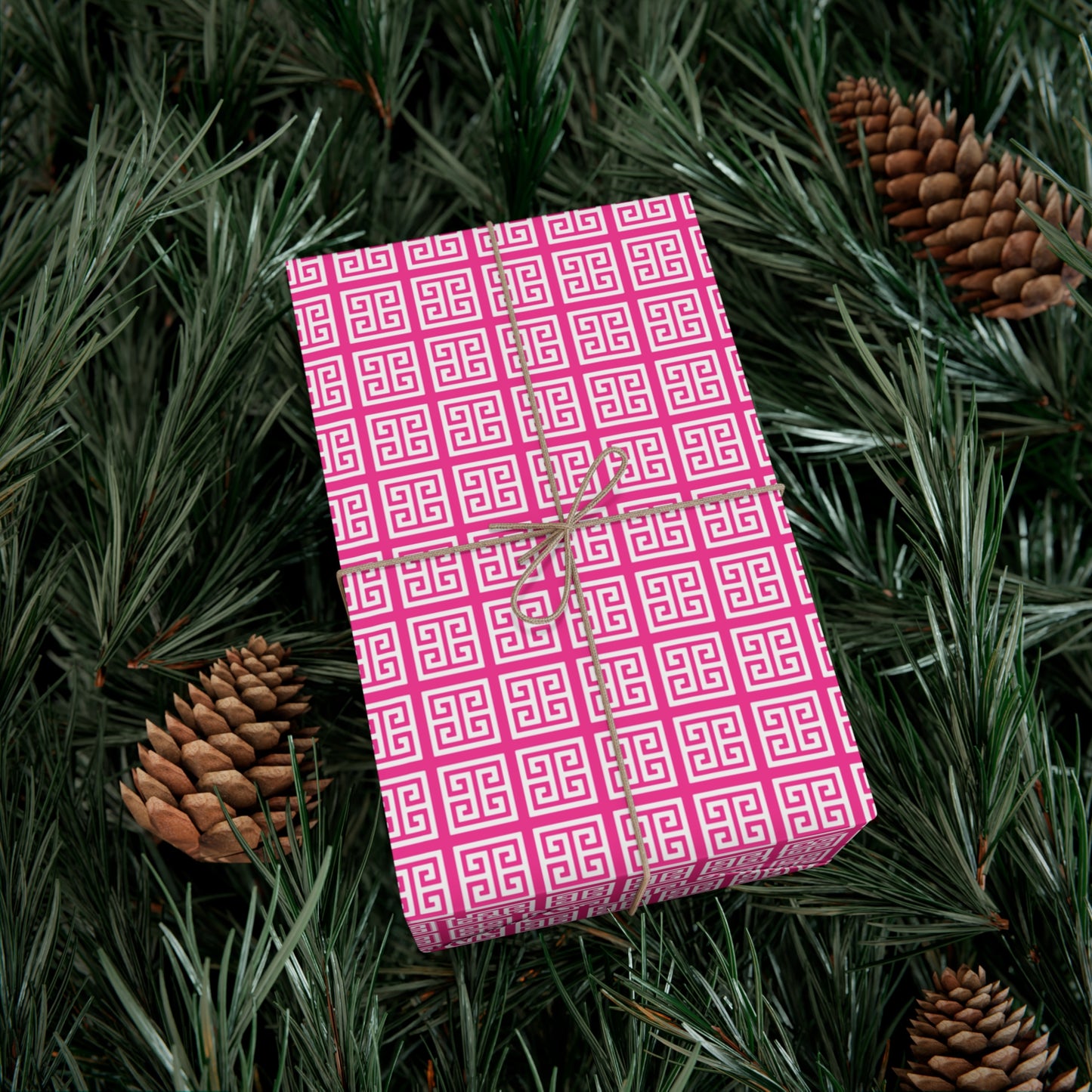 Chinoiserie Fuchsia Pattern Gift Wrap