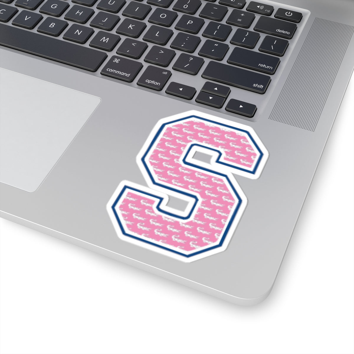 Preppy Letter S Kiss Cut Sticker