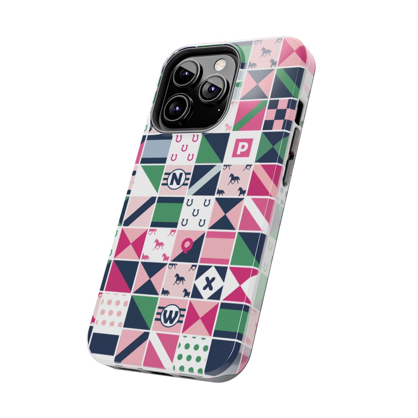 Equestrian Patchwork Tough Phone Case