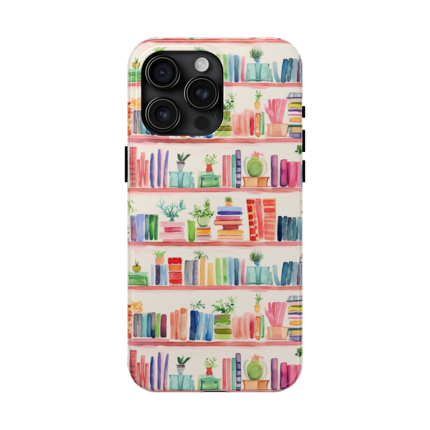 Colorful Bookshelf Tough Phone Cases