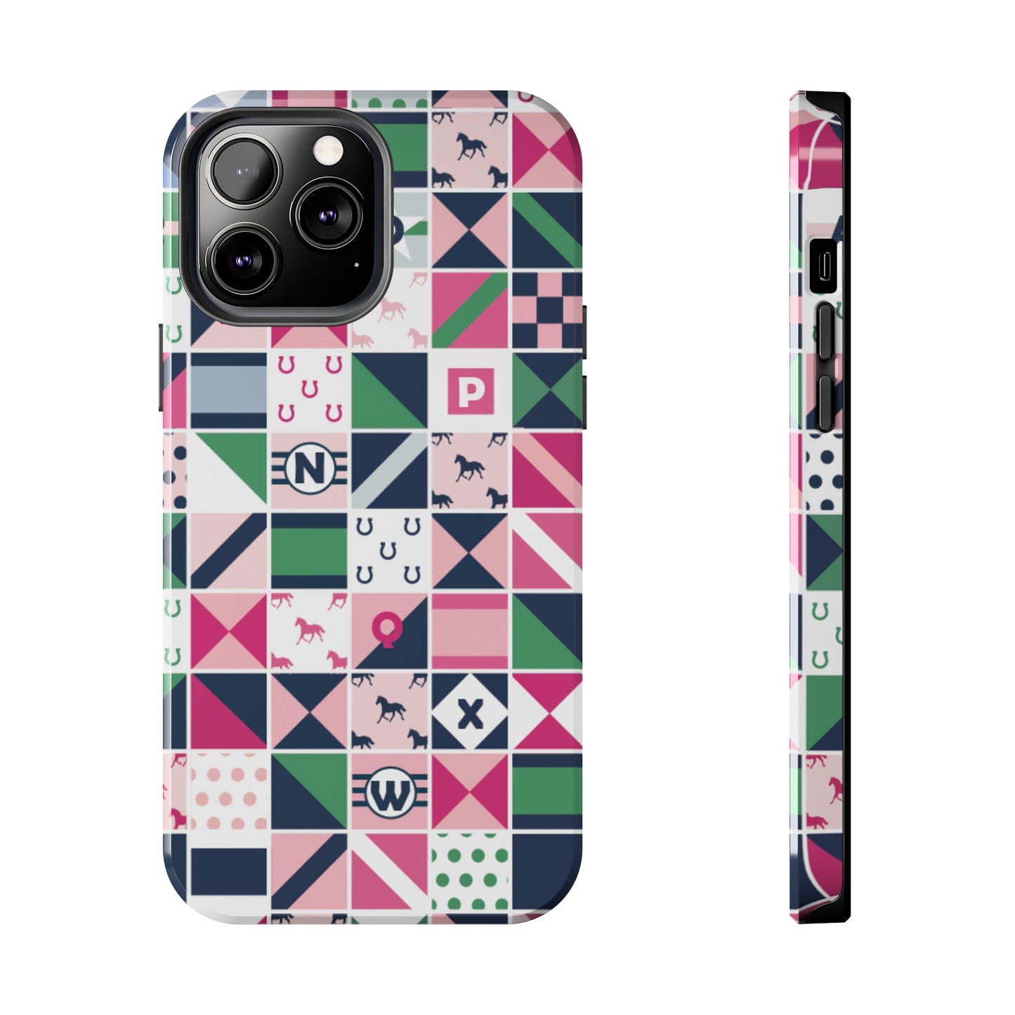 Equestrian Patchwork Tough Phone Case