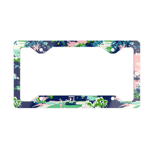 Golf Metal License Plate Frame