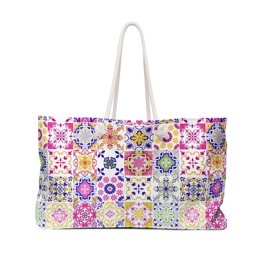 Tiled Weekender Bag
