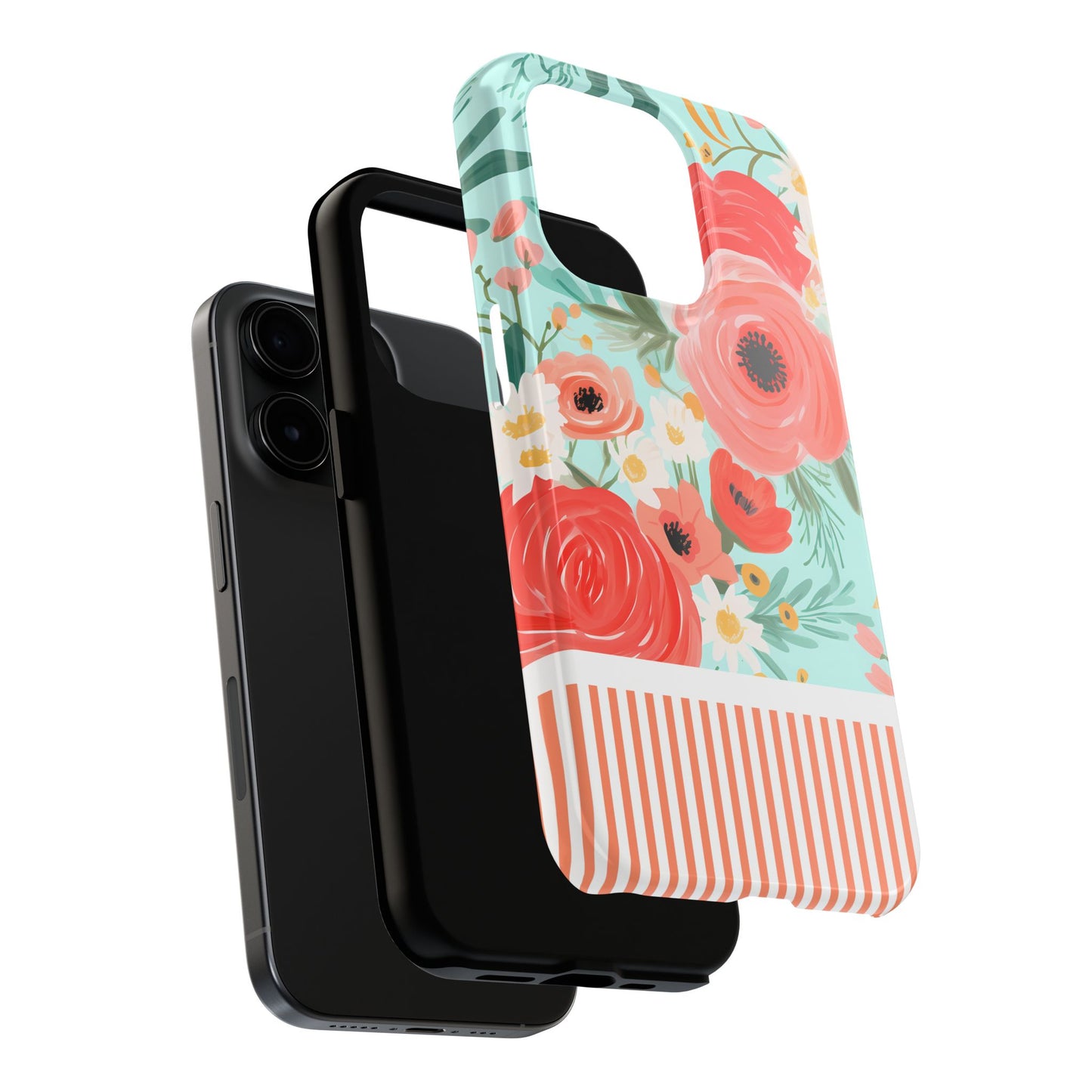 Coral FloralTough Phone Case