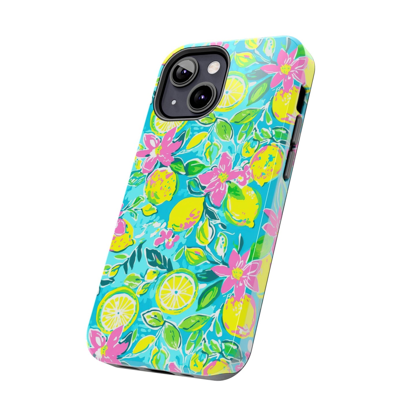 Lemon Floral Tough Phone Case