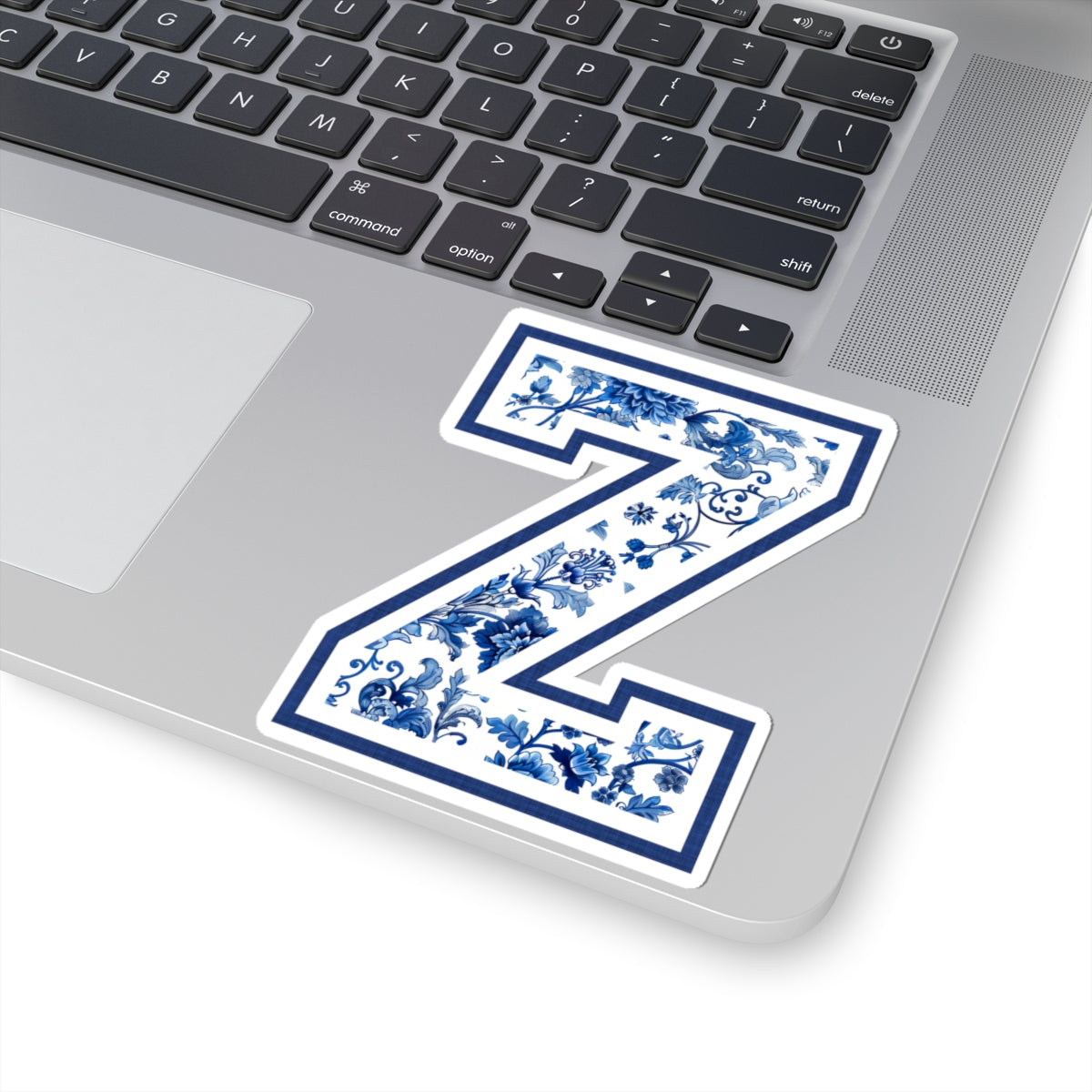 Chinoiserie Letter Z Kiss Cut Sticker