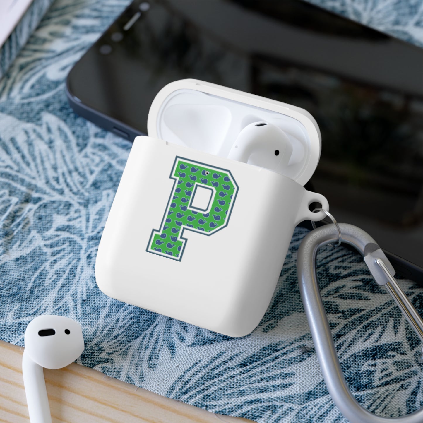 Preppy Letter P AirPods Case Cover