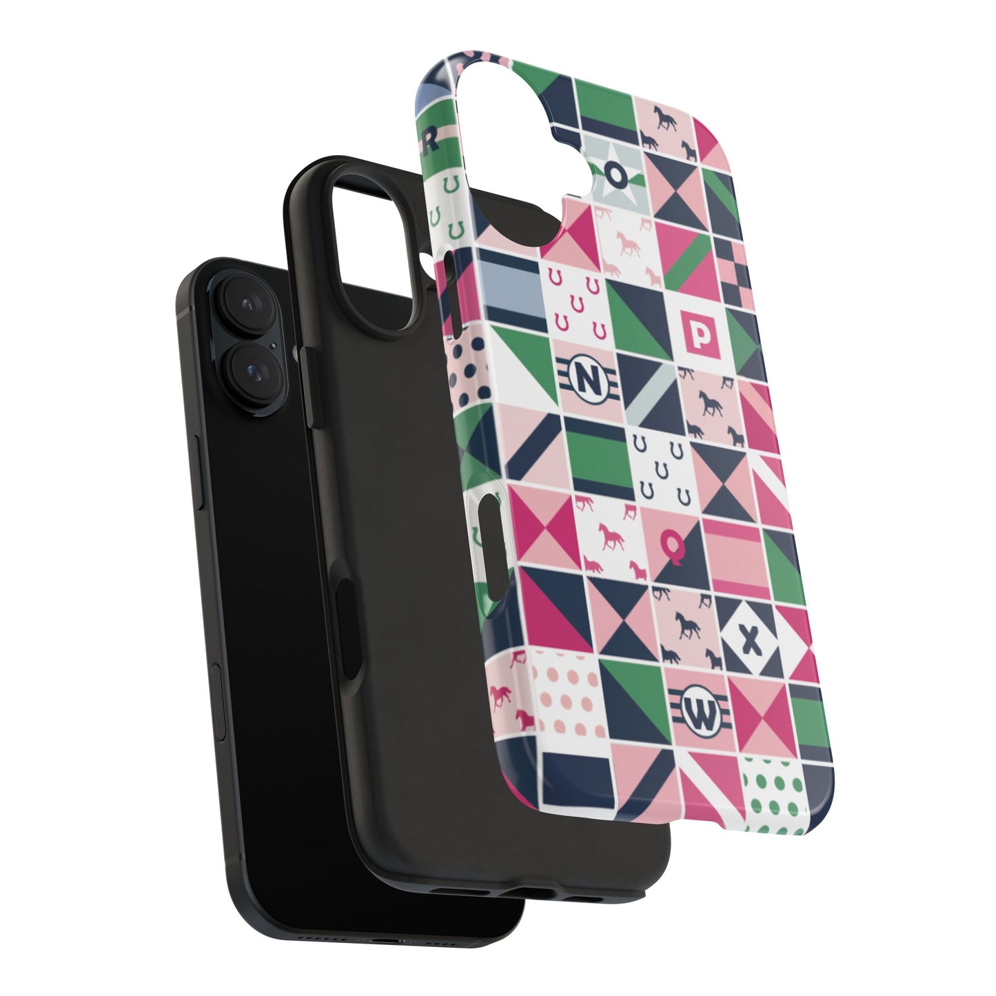 Equestrian Patchwork Tough Phone Case