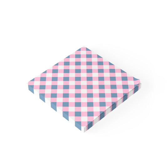 Preppy Pink and Navy Gingham Post-it® Note Pads