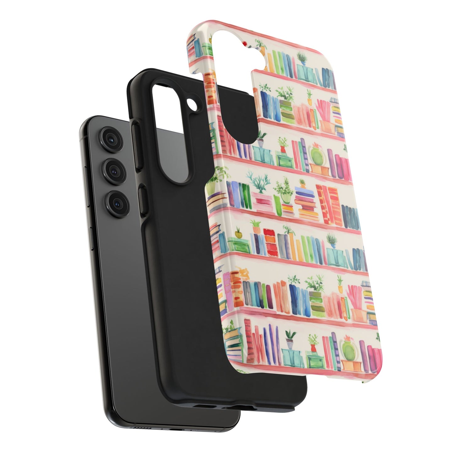 Colorful Bookshelf Tough Phone Cases