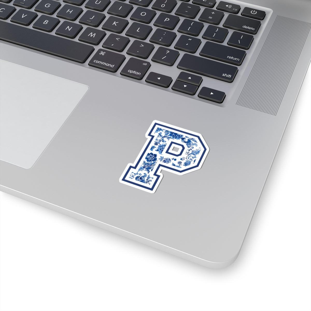 Chinoiserie Letter P Kiss Cut Sticker