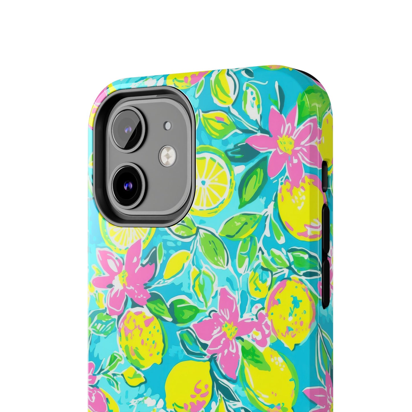 Lemon Floral Tough Phone Case
