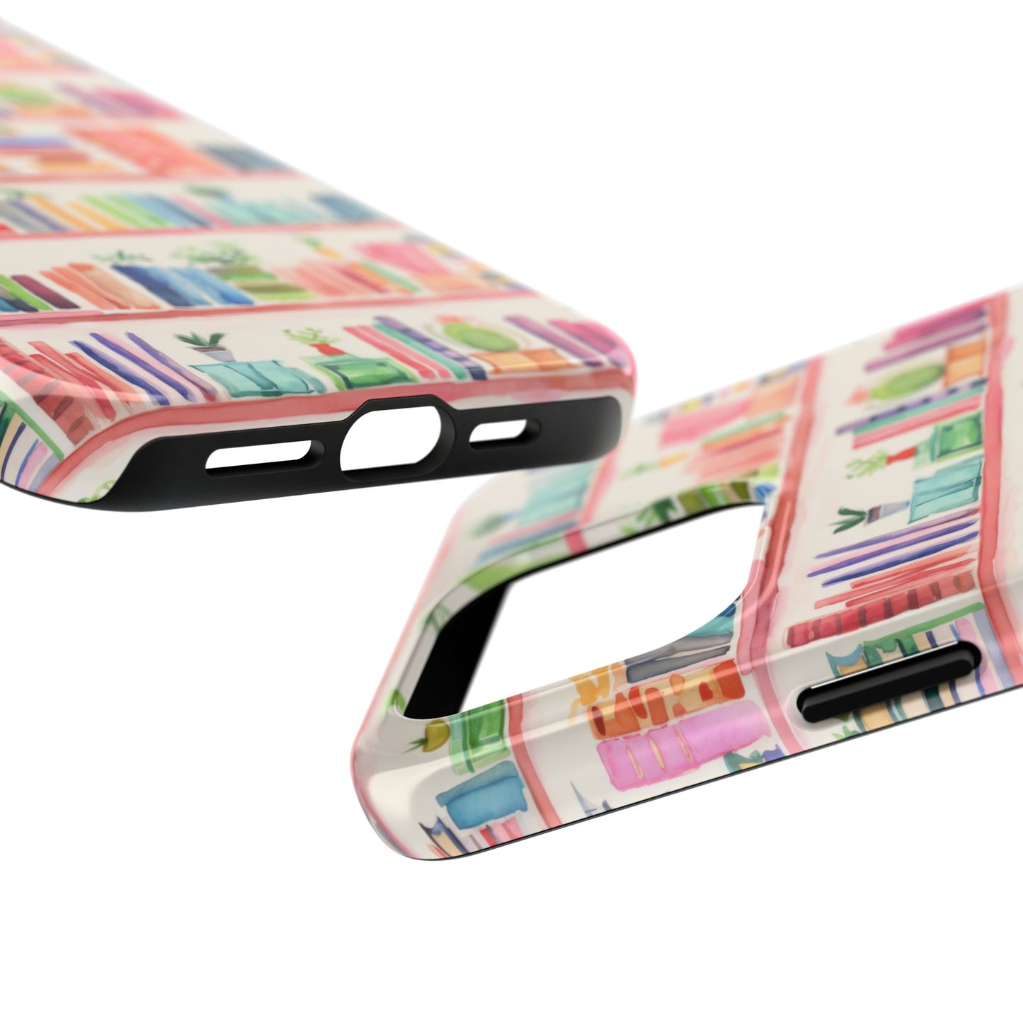 Colorful Bookshelf Tough Phone Cases
