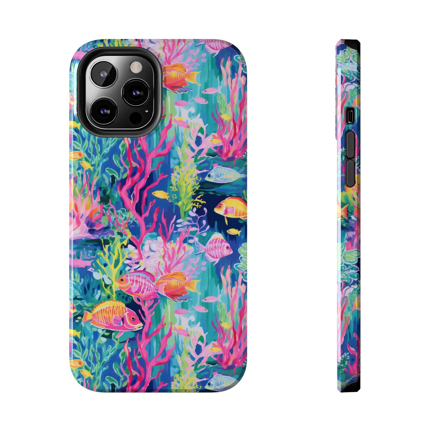 Watercolor Fish Tough Phone Case