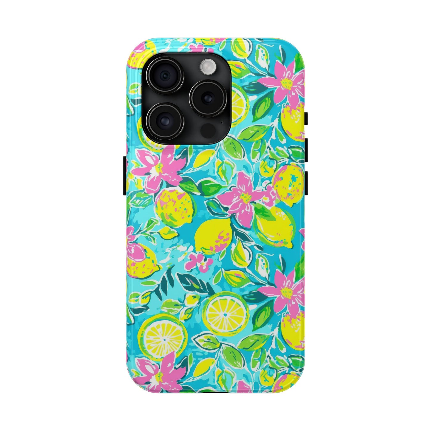 Lemon Floral Tough Phone Case