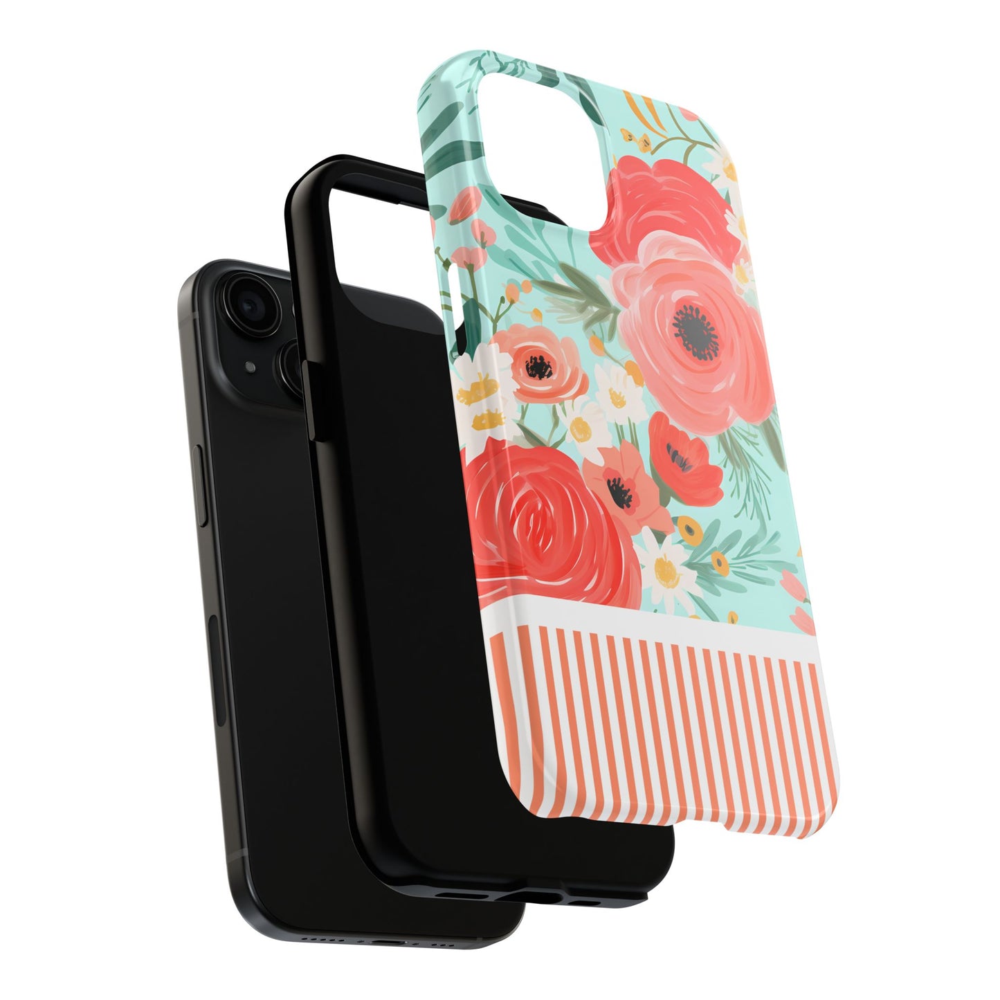Coral FloralTough Phone Case