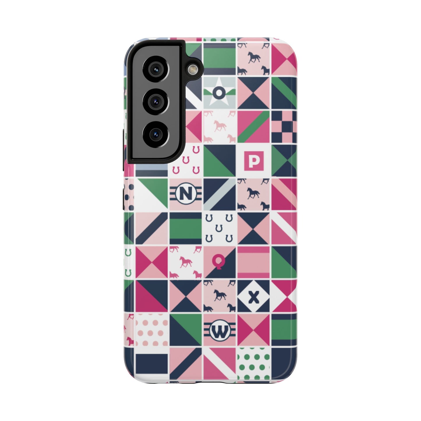 Equestrian Patchwork Tough Phone Case