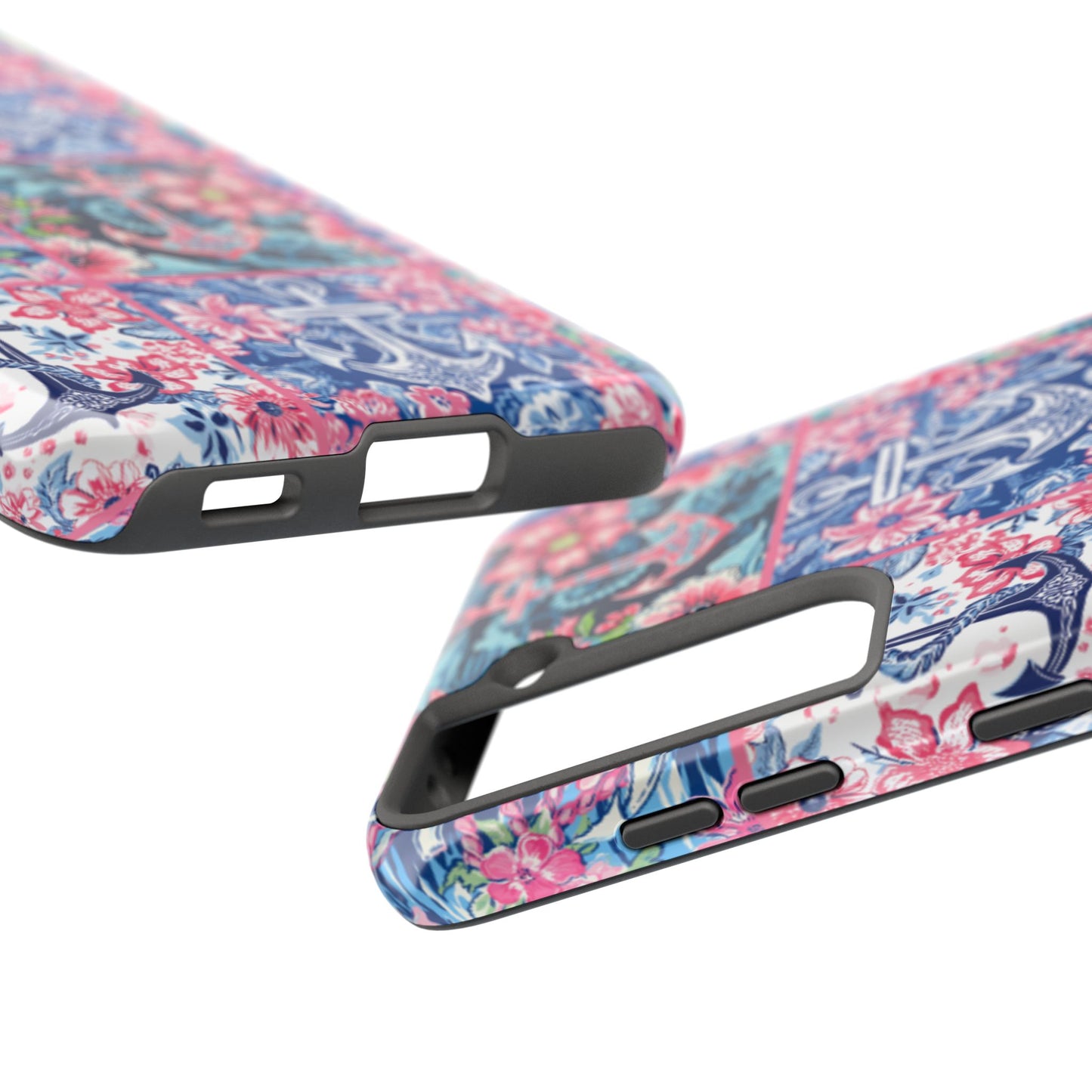 Floral Anchors Tough Phone Case