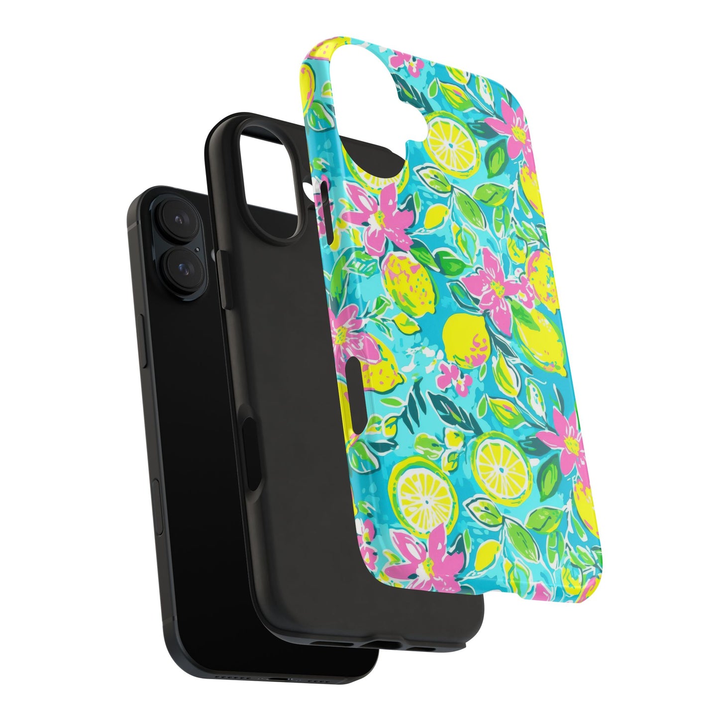 Lemon Floral Tough Phone Case