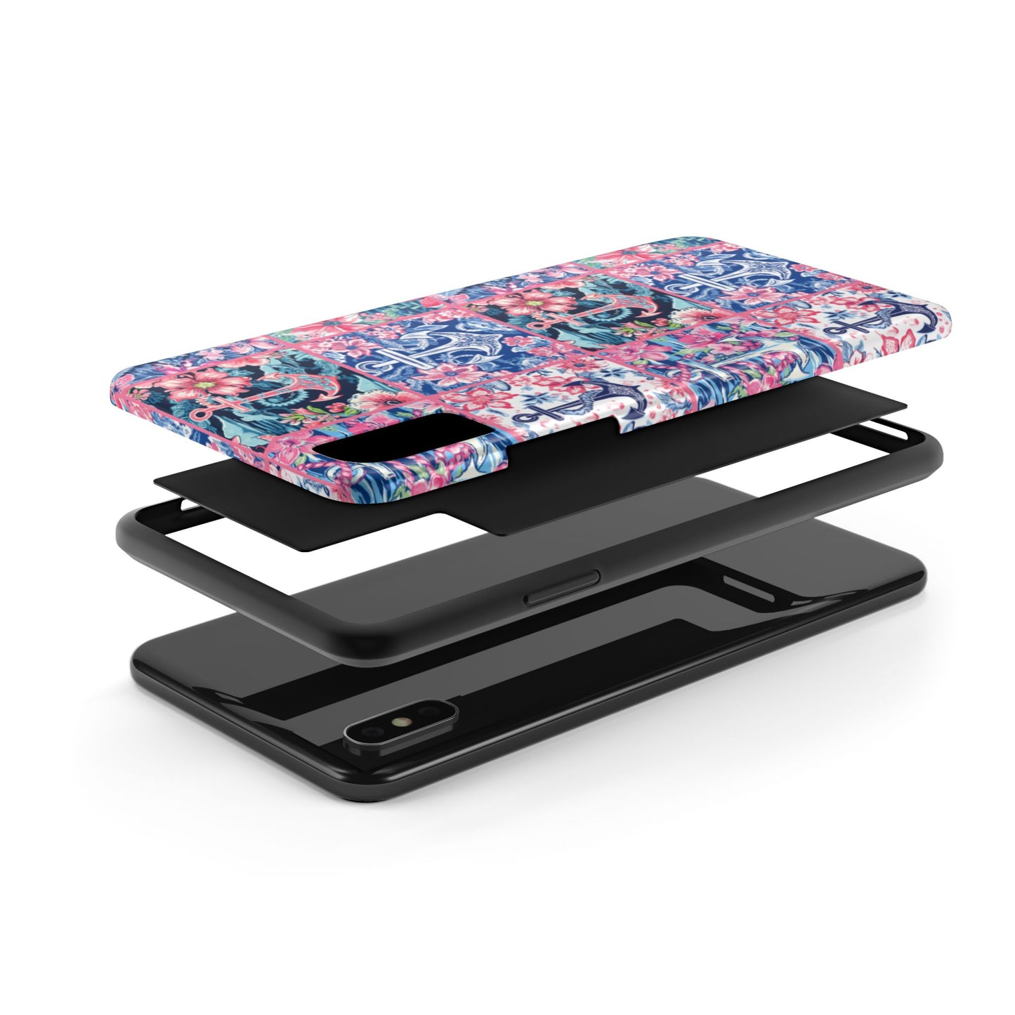 Floral Anchors Tough Phone Case