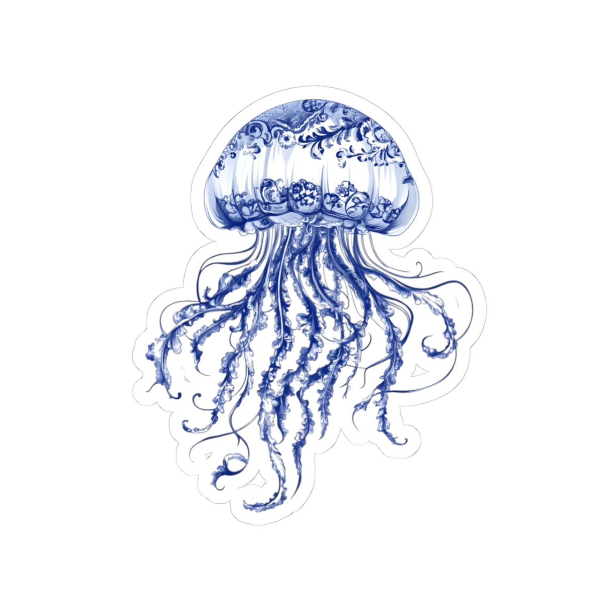 Elegant Jellyfish Kiss-Cut Stickers