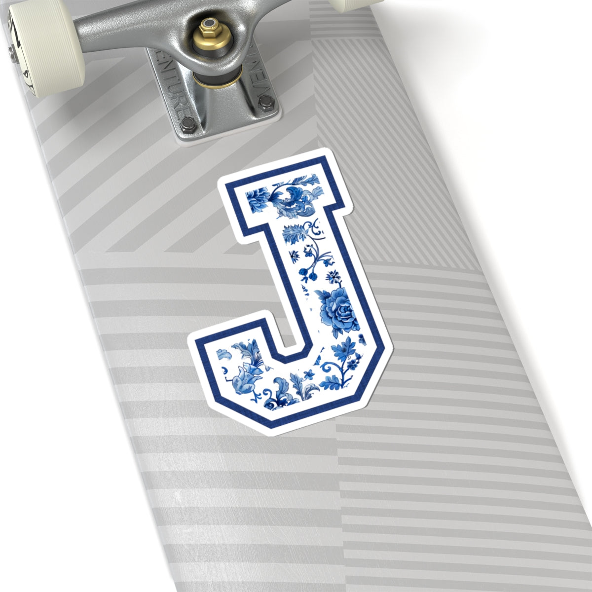 Chinoiserie Letter J Kiss Cut Sticker