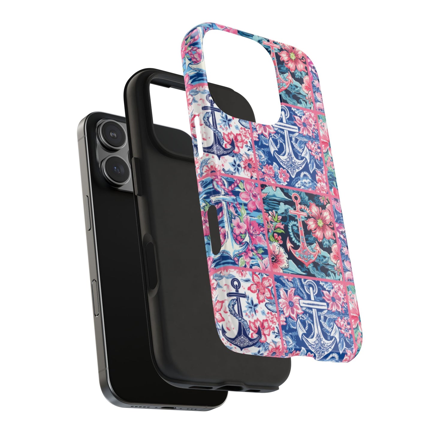 Floral Anchors Tough Phone Case