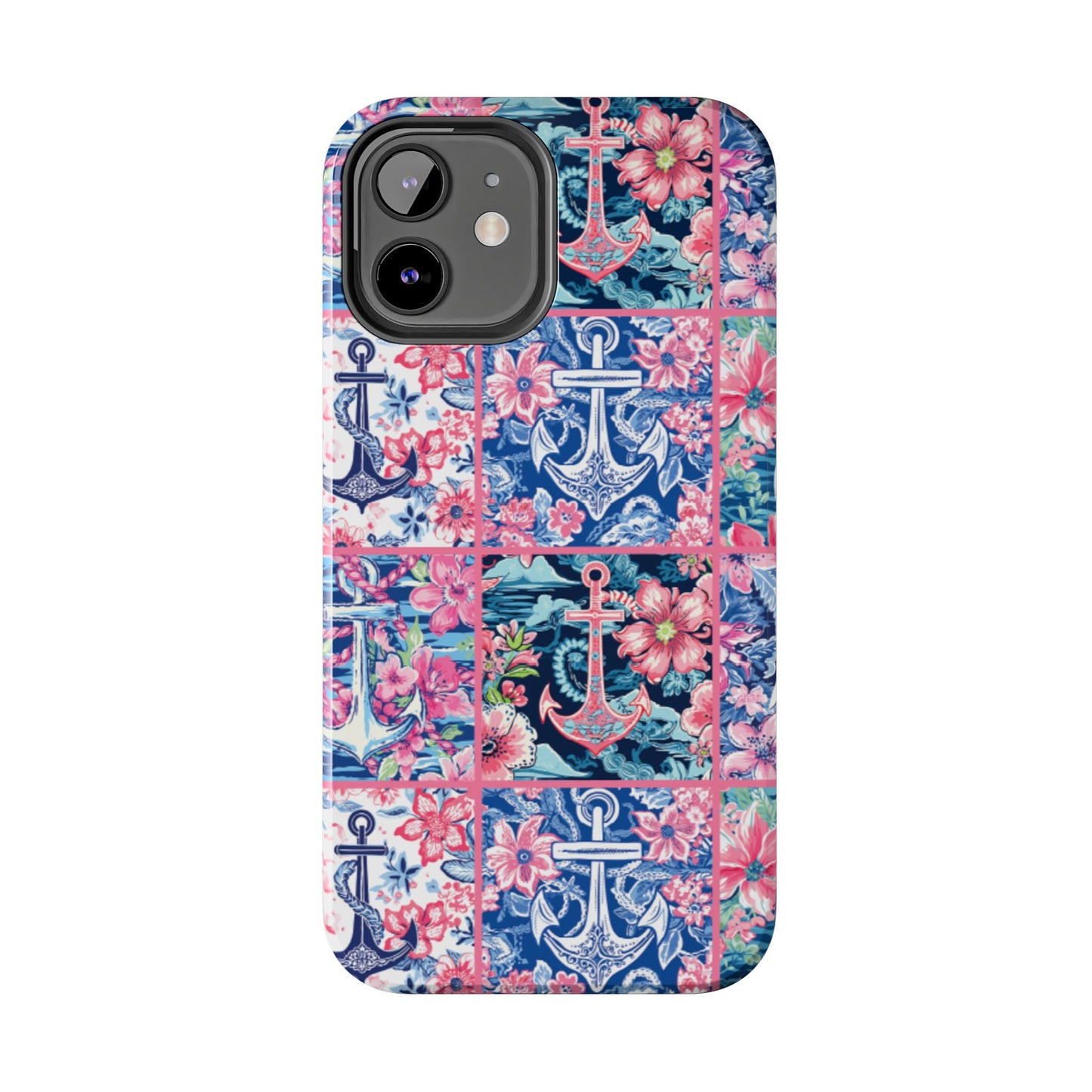 Floral Anchors Tough Phone Case