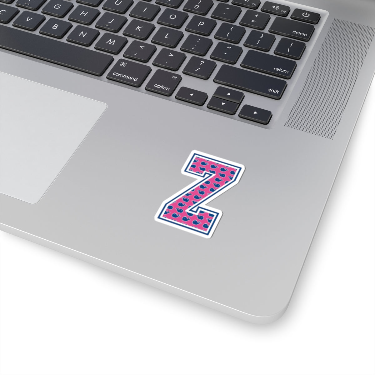 Preppy Letter Z Kiss Cut Sticker