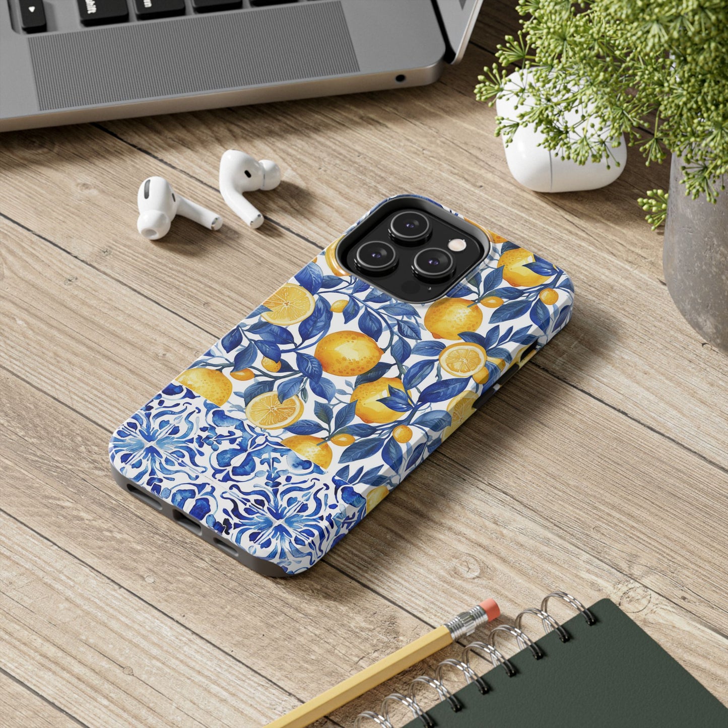 Lemons & Tiles Tough Phone Case