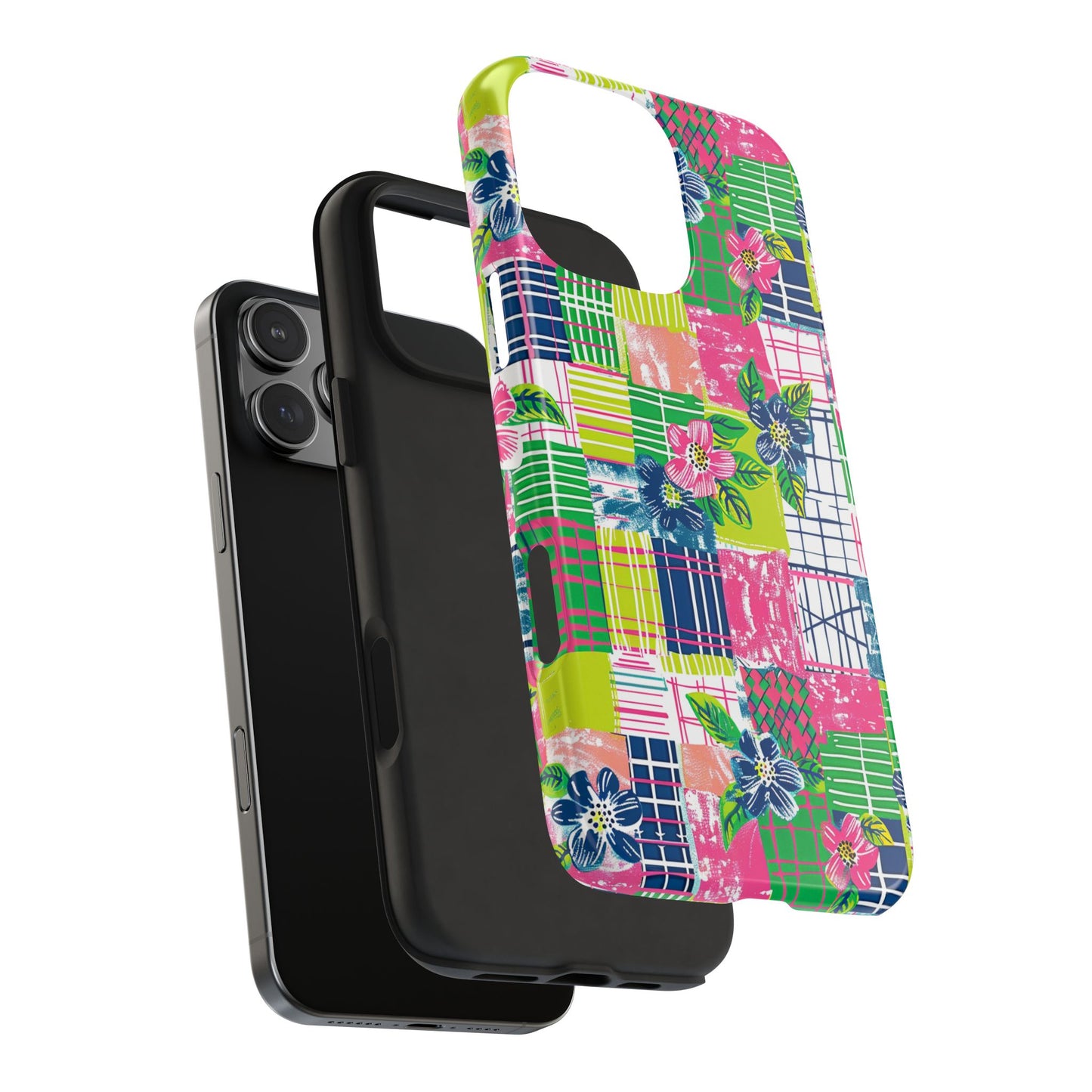 Tropical Madras Tough Phone Case
