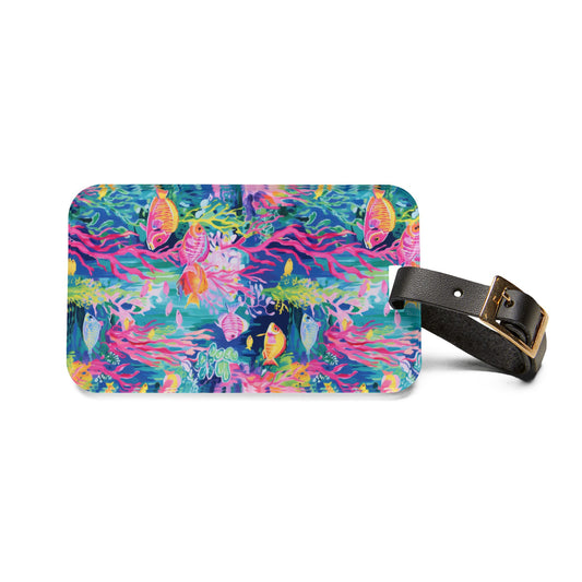 Watercolor Fish Luggage Tag
